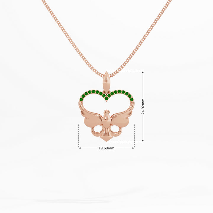 #metal_rose-gold-plated#stone-colour_emerald-green