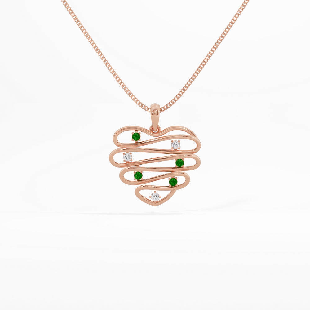#metal_rose-gold-plated#stone-colour_emerald-green