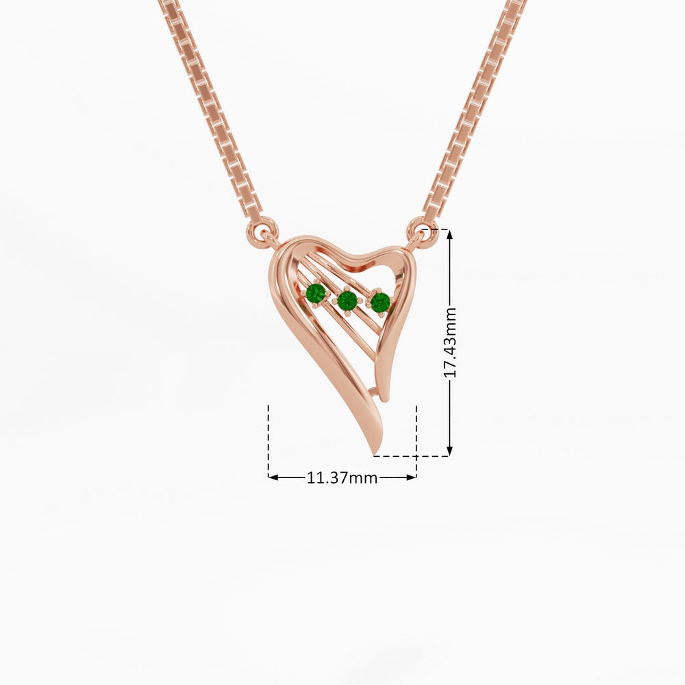 #metal_rose-gold-plated#stone-colour_emerald-green