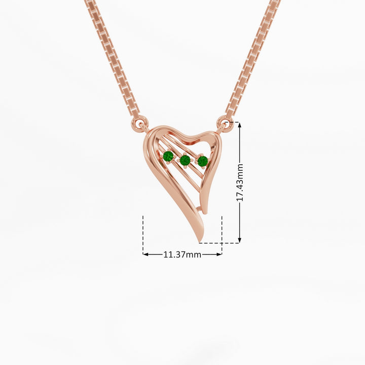 #metal_rose-gold-plated#stone-colour_emerald-green