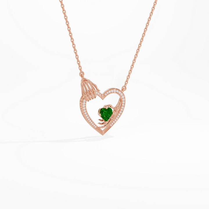 #metal_rose-gold-plated#stone-colour_emerald-green