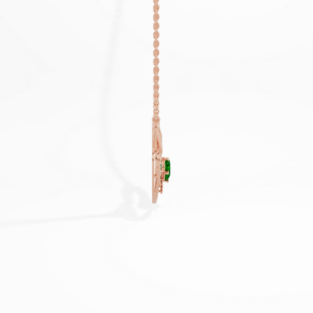 #metal_rose-gold-plated#stone-colour_emerald-green
