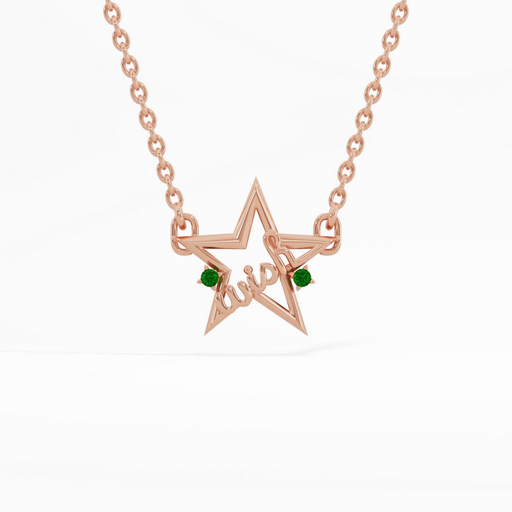 #metal_rose-gold-plated#stone-colour_emerald-green