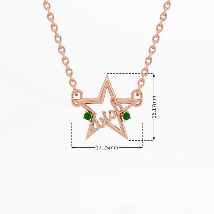 #metal_rose-gold-plated#stone-colour_emerald-green