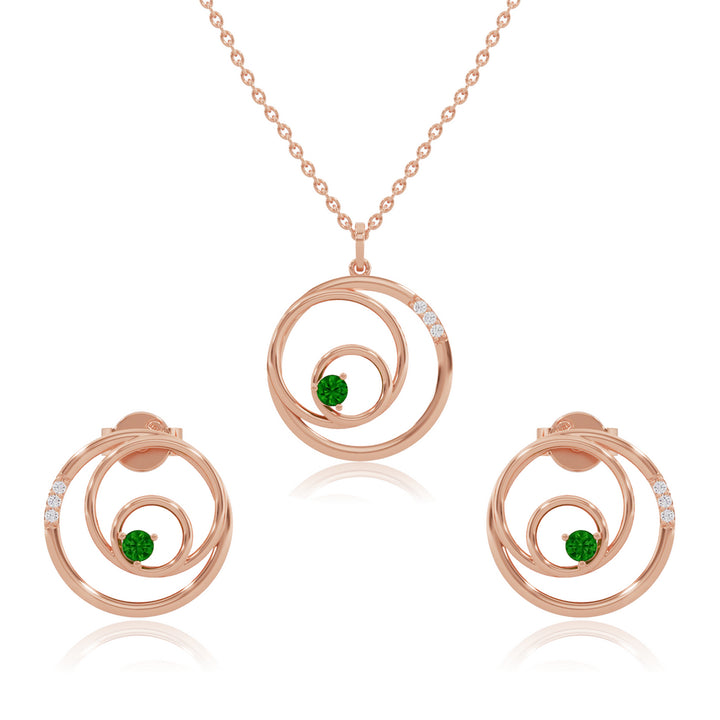 #metal_rose-gold-plated#stone-colour_emerald-green