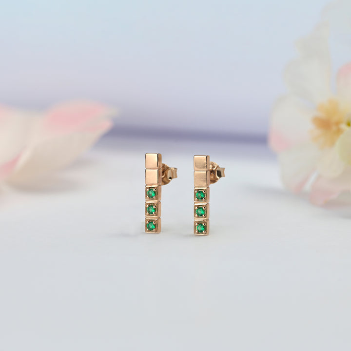 #metal_rose-gold-plated#stone-colour_emerald-green