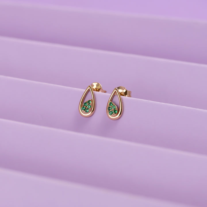 #metal_rose-gold-plated#stone-colour_emerald-green