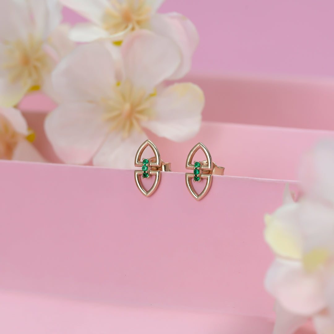 #metal_rose-gold-plated#stone-colour_emerald-green