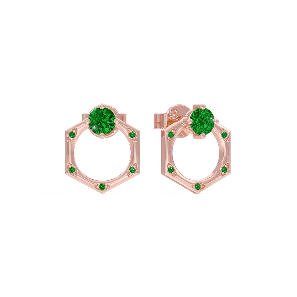#metal_rose-gold-plated#stone-colour_emerald-green