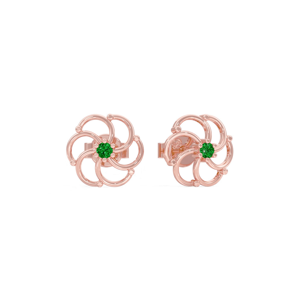 #metal_rose-gold-plated#stone-colour_emerald-green