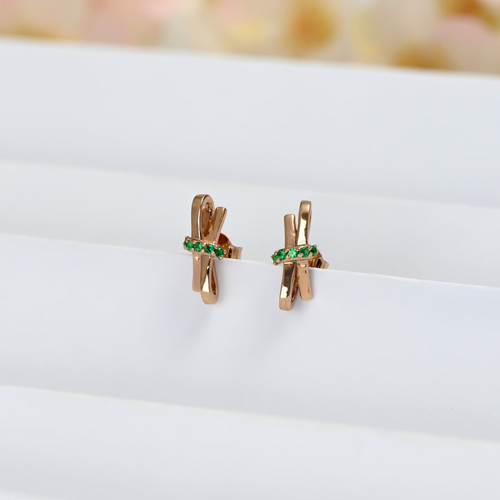 #metal_rose-gold-plated#stone-colour_emerald-green