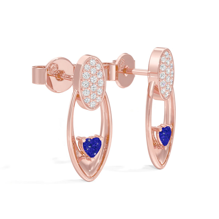 Radiant Heart Oval Earrings