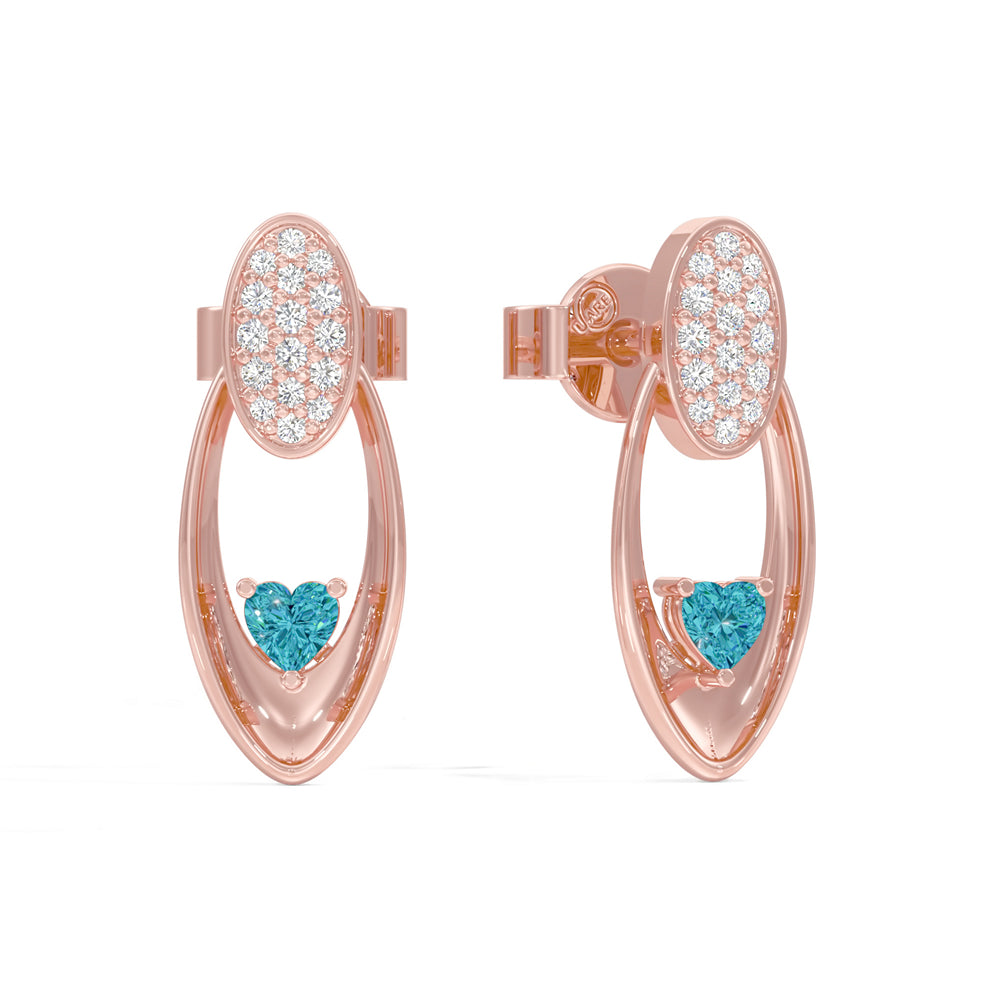 Radiant Heart Oval Earrings