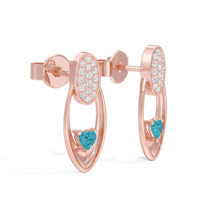 Radiant Heart Oval Earrings
