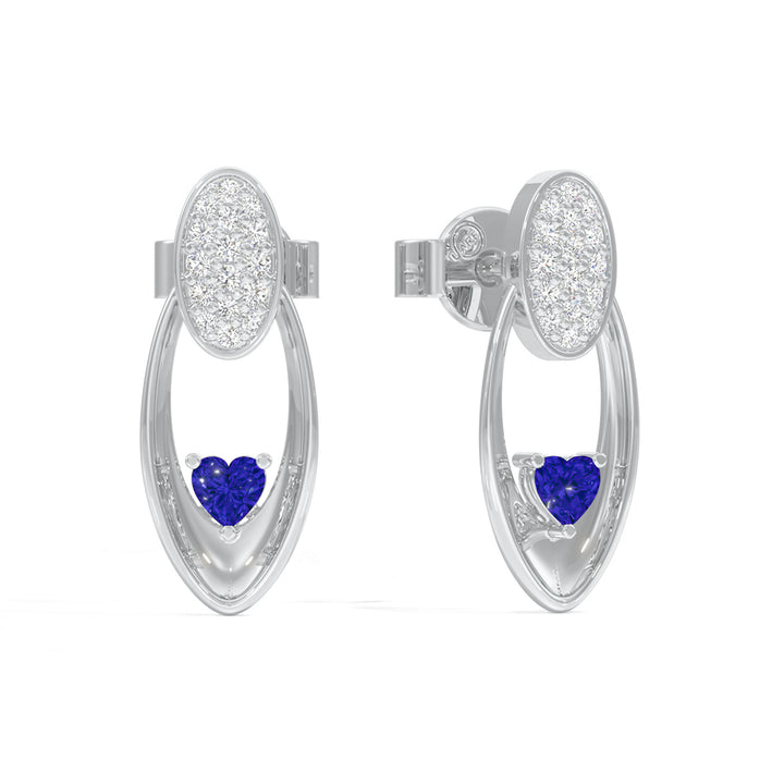 Radiant Heart Oval Earrings
