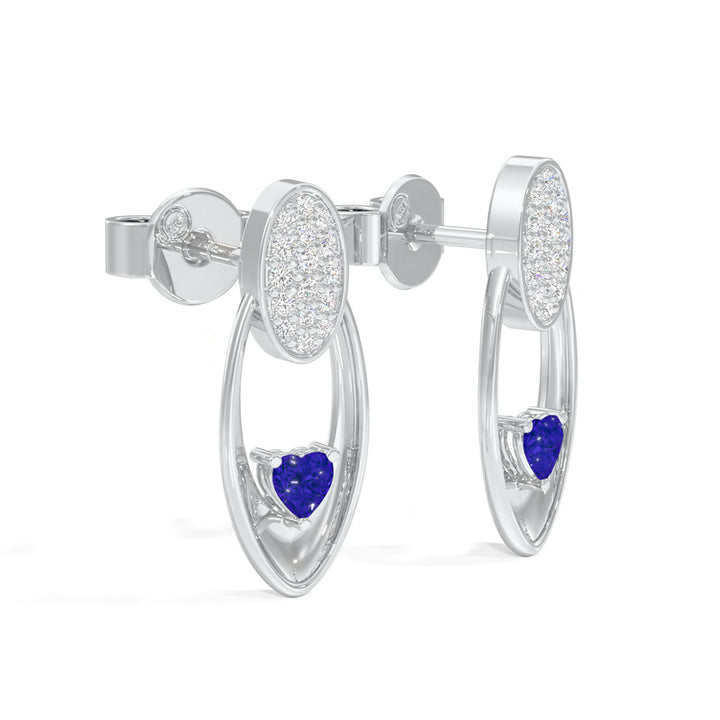Radiant Heart Oval Earrings