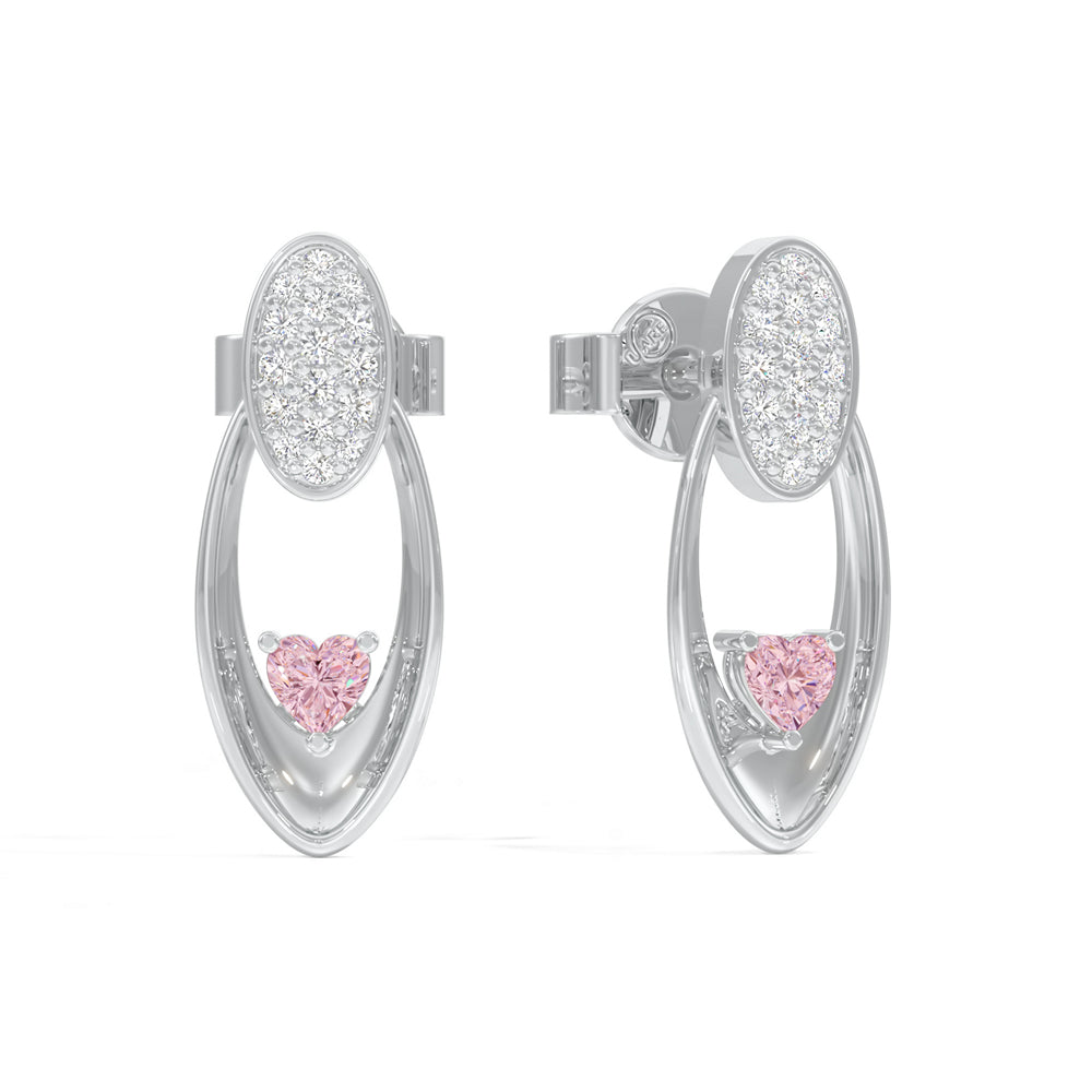 Radiant Heart Oval Earrings