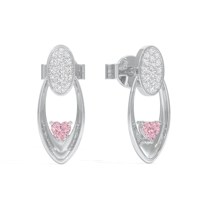 Radiant Heart Oval Earrings