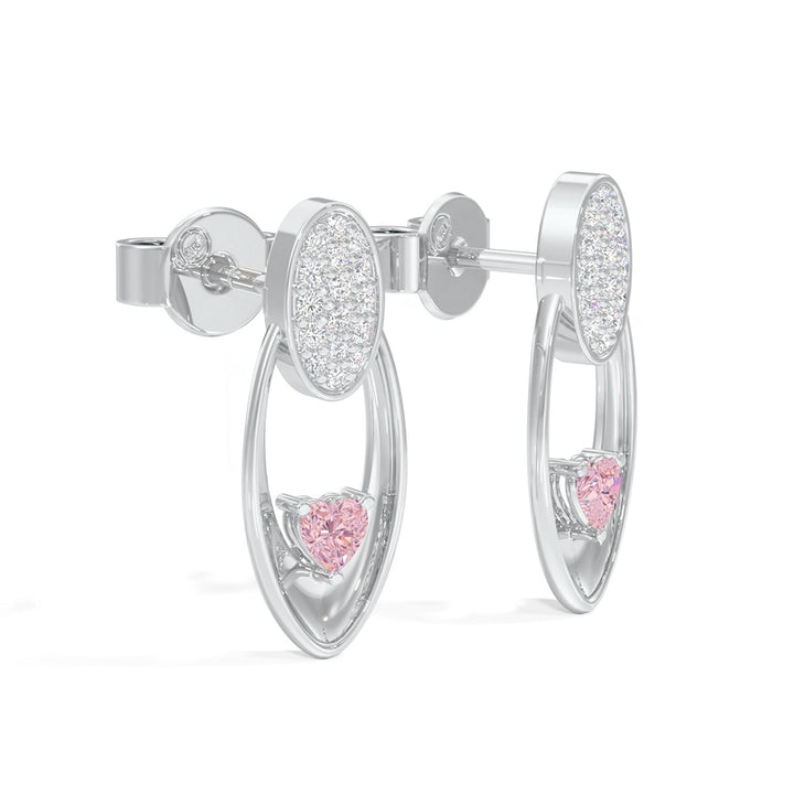Radiant Heart Oval Earrings