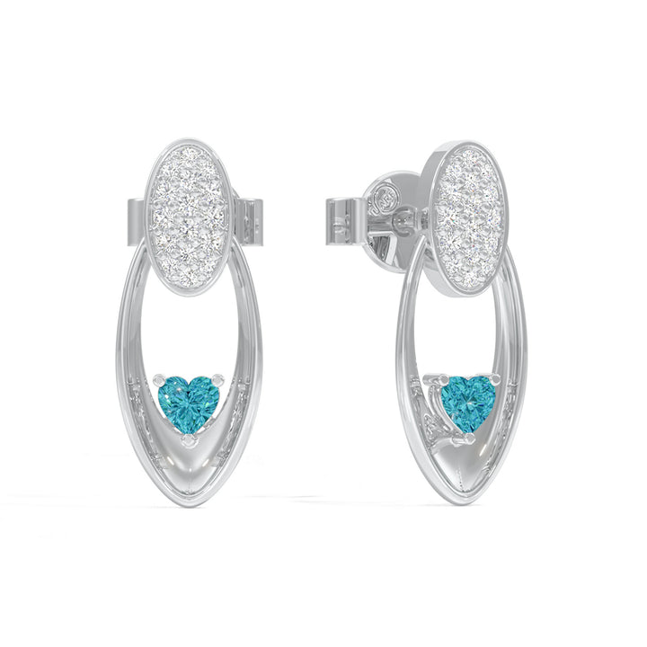 Radiant Heart Oval Earrings