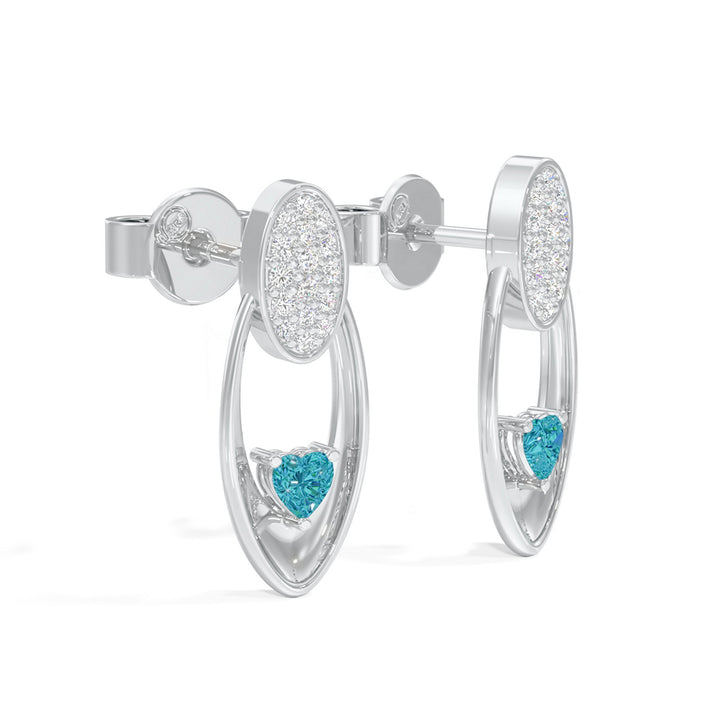 Radiant Heart Oval Earrings