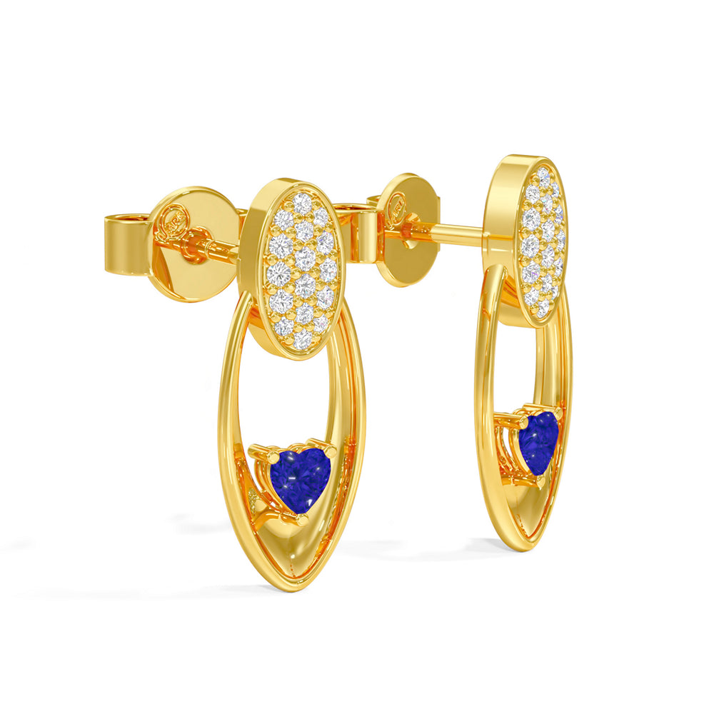 Radiant Heart Oval Earrings