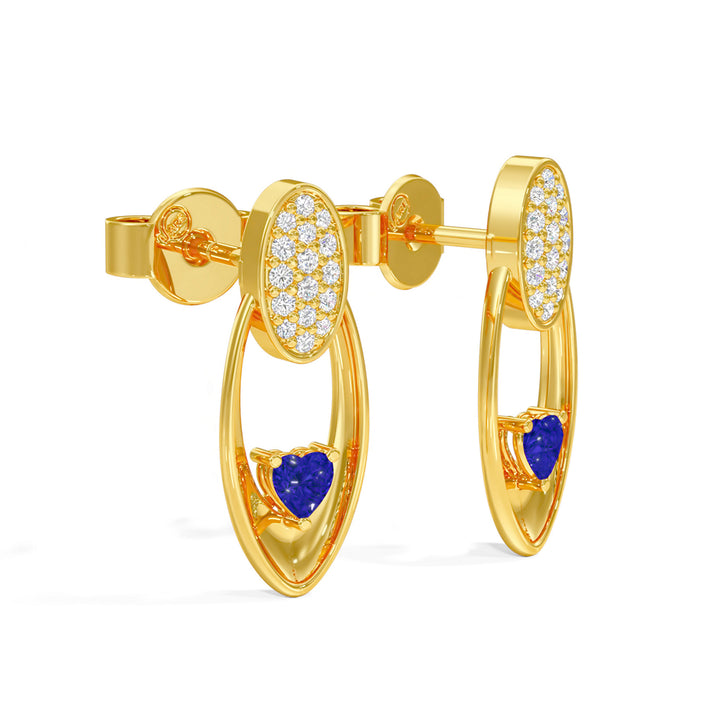 Radiant Heart Oval Earrings