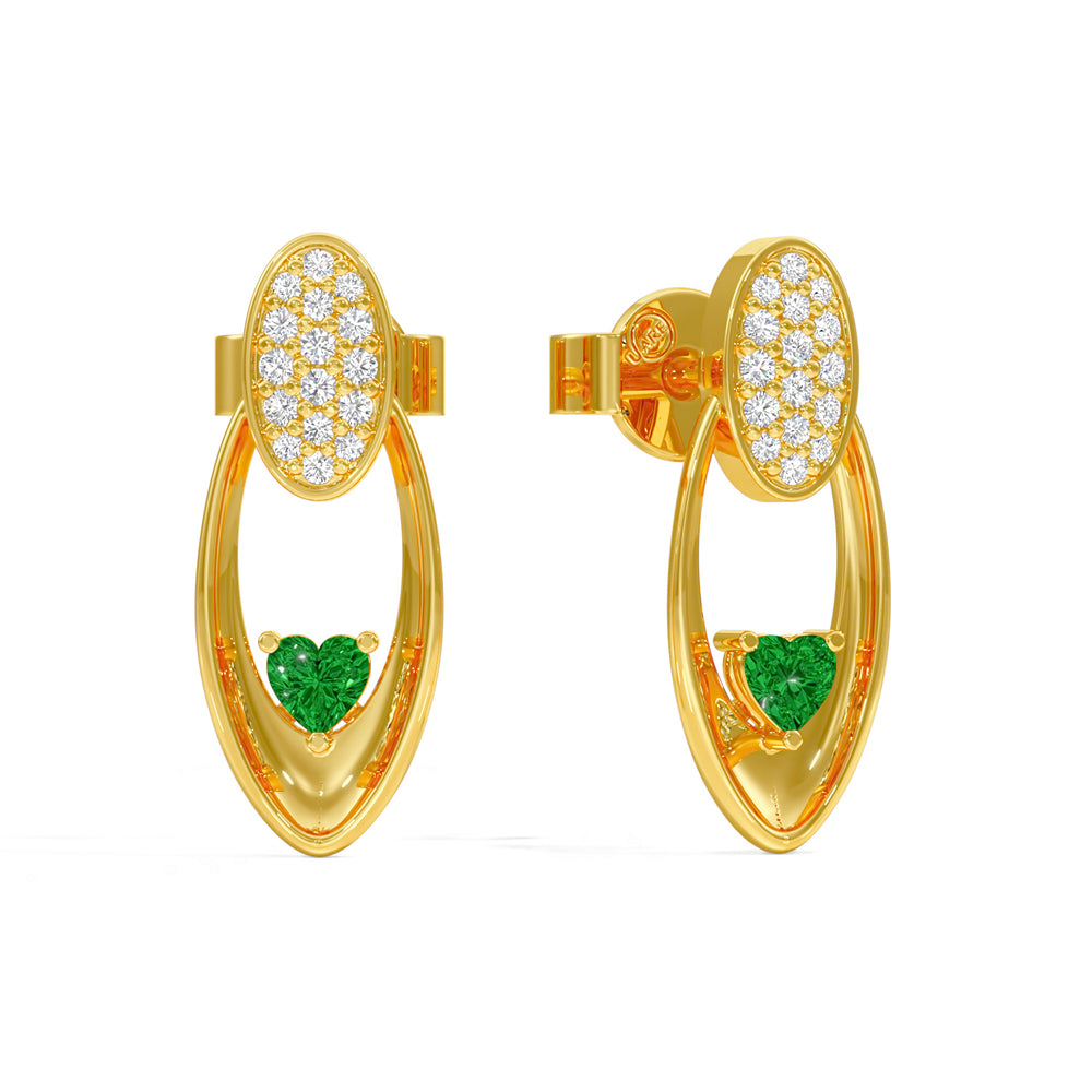 Radiant Heart Oval Earrings