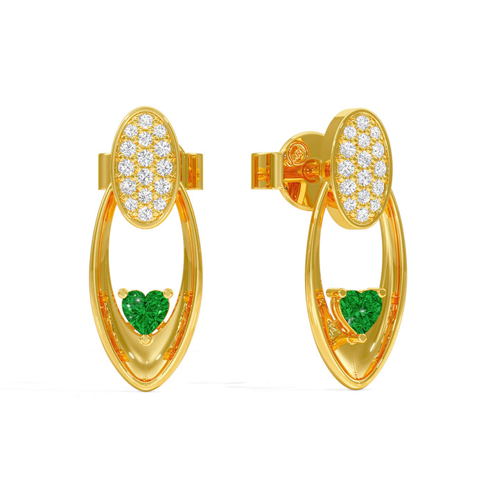 Radiant Heart Oval Earrings