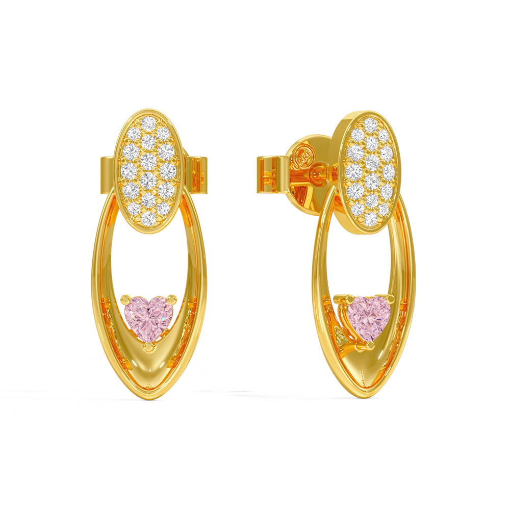 Radiant Heart Oval Earrings