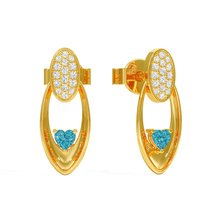 Radiant Heart Oval Earrings