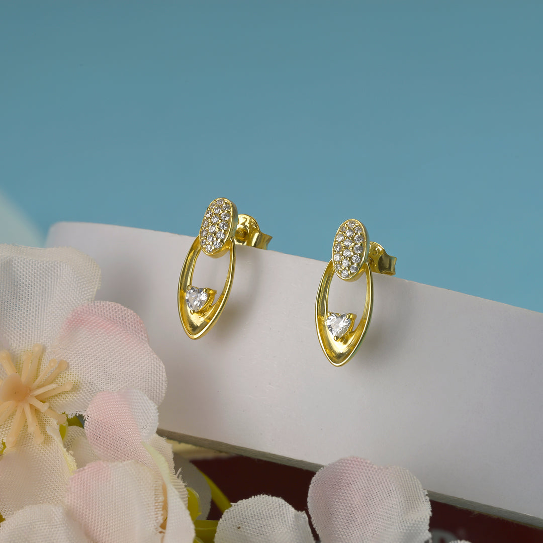 Radiant Heart Oval Earrings