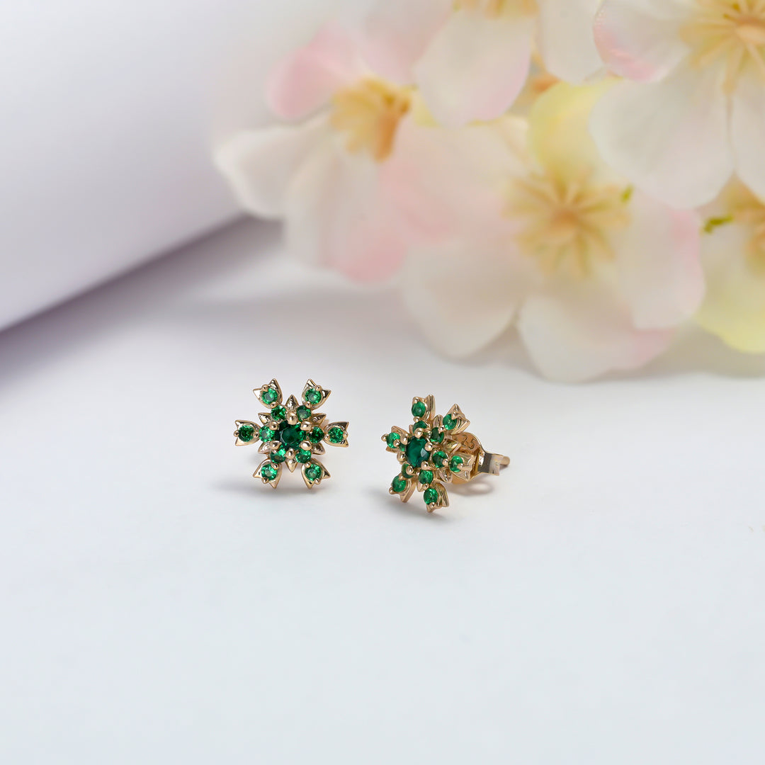 #metal_rose-gold-plated#stone-colour_emerald-green