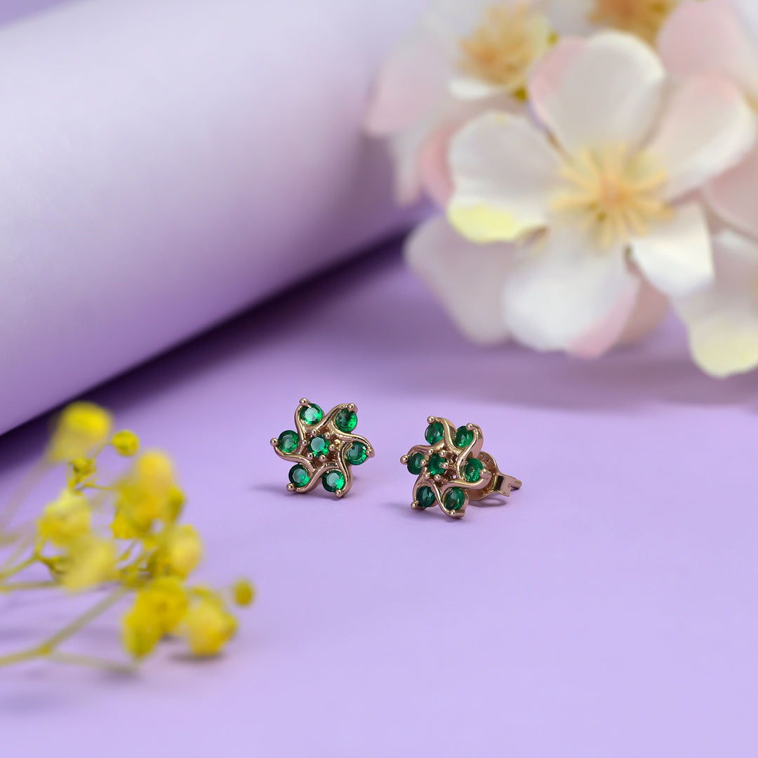 #metal_rose-gold-plated#stone-colour_emerald-green