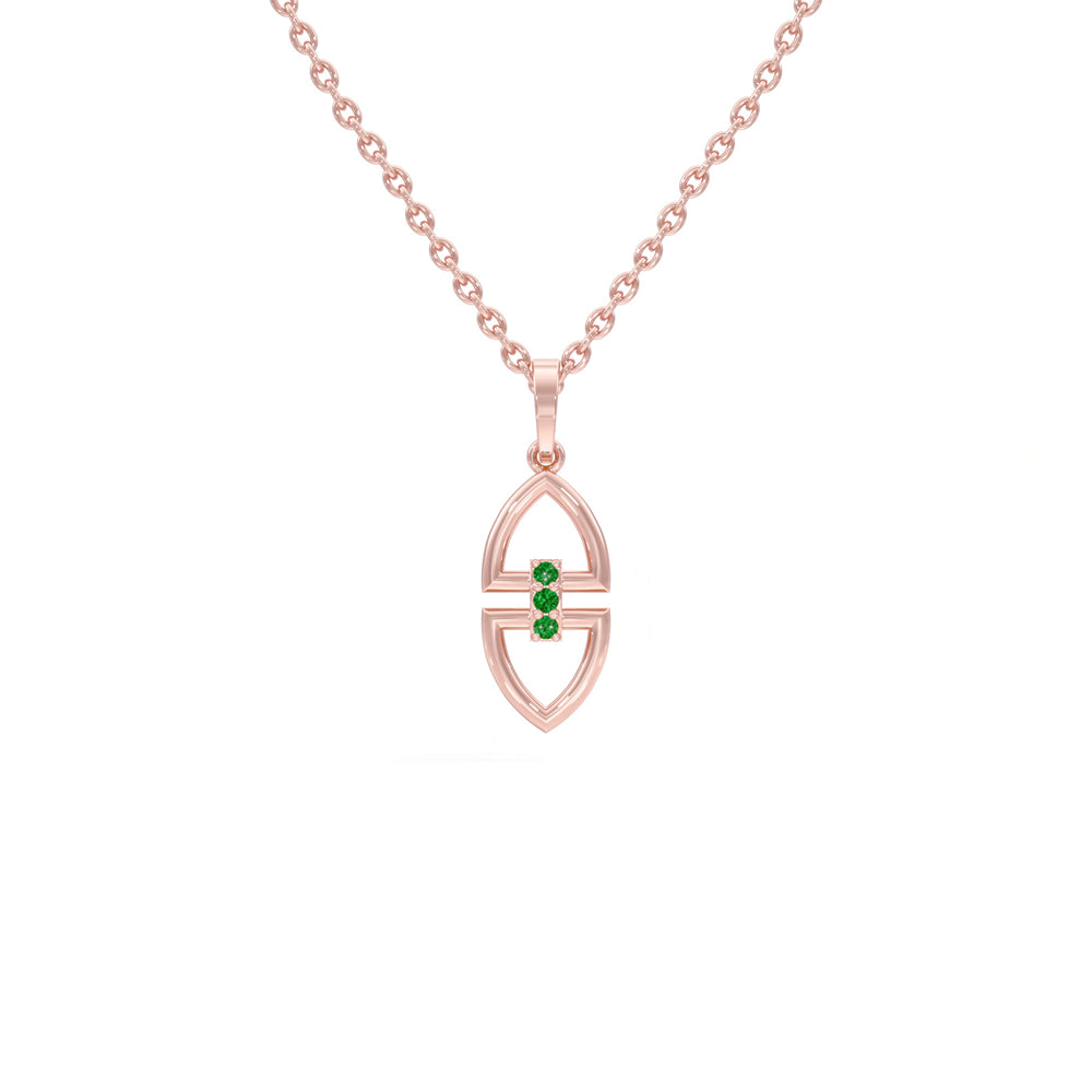 #metal_rose-gold-plated#stone-colour_emerald-green