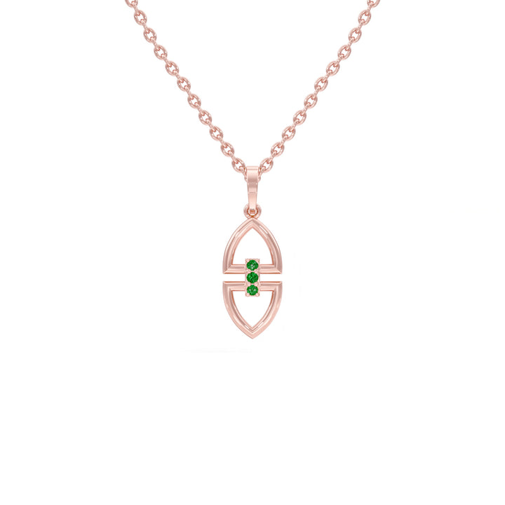 #metal_rose-gold-plated#stone-colour_emerald-green