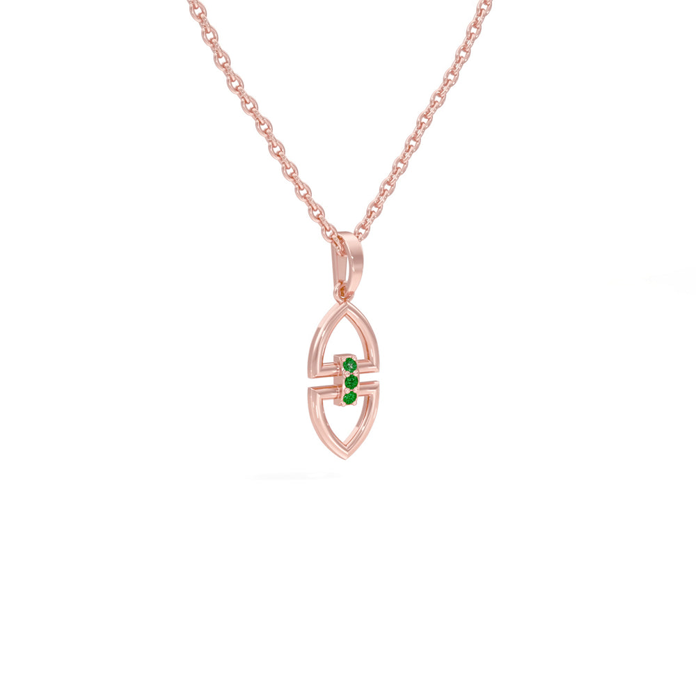 #metal_rose-gold-plated#stone-colour_emerald-green