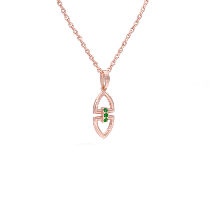 #metal_rose-gold-plated#stone-colour_emerald-green