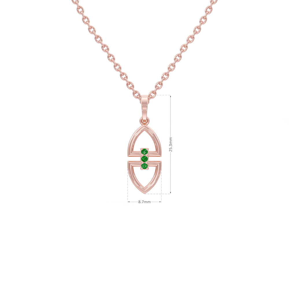 #metal_rose-gold-plated#stone-colour_emerald-green