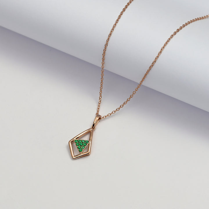 #metal_rose-gold-plated#stone-colour_emerald-green