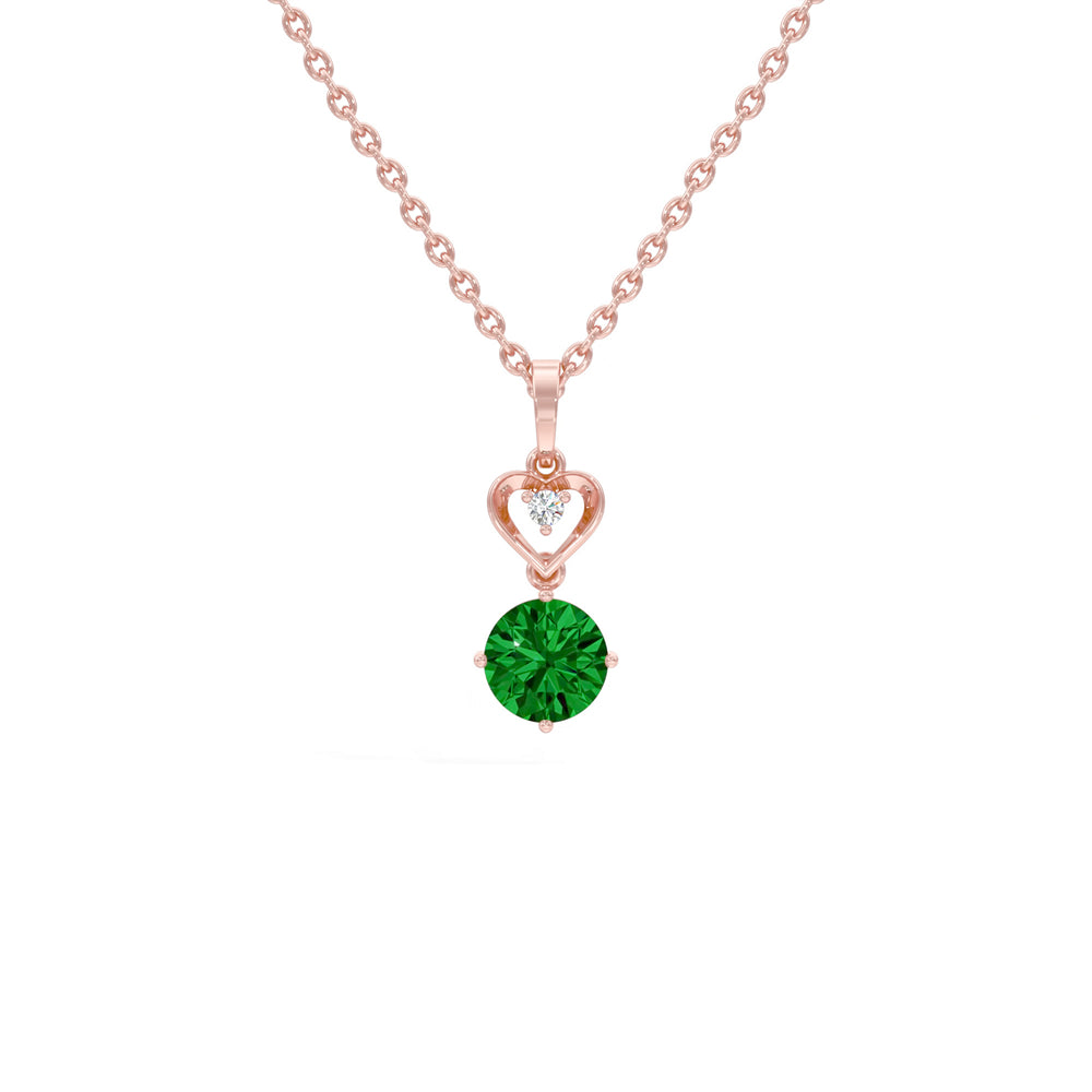#metal_rose-gold-plated#stone-colour_emerald-green