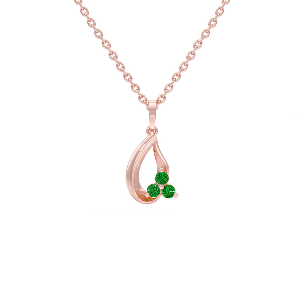 #metal_rose-gold-plated#stone-colour_emerald-green