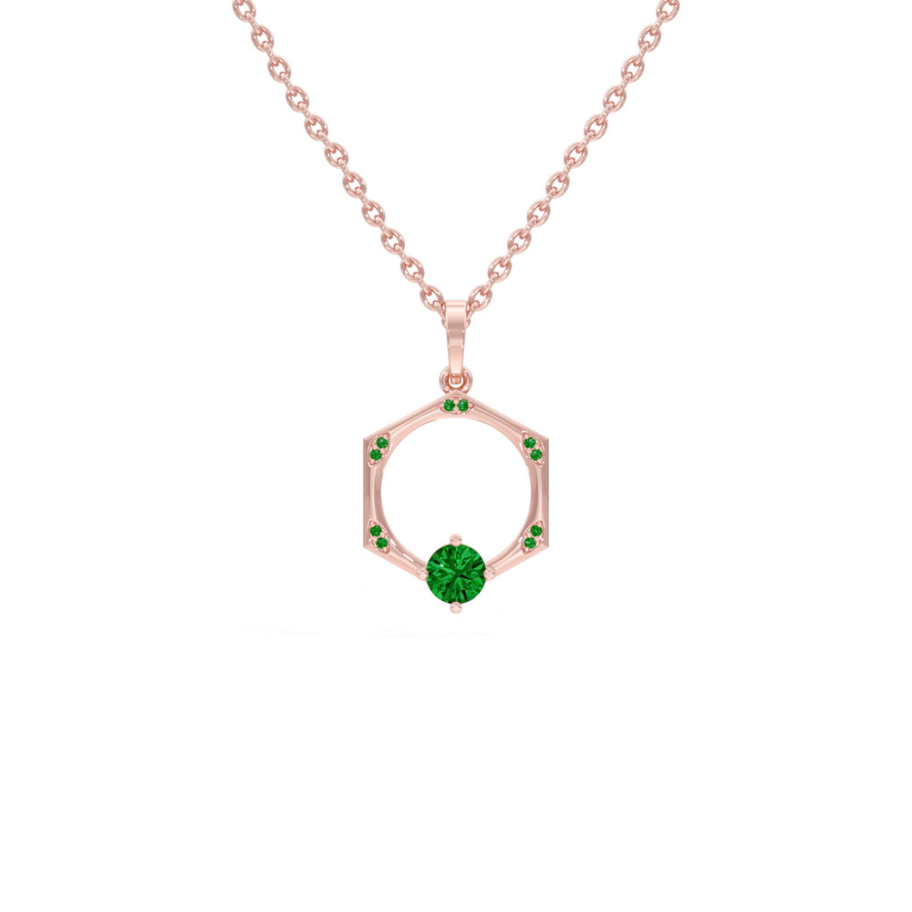 #metal_rose-gold-plated#stone-colour_emerald-green