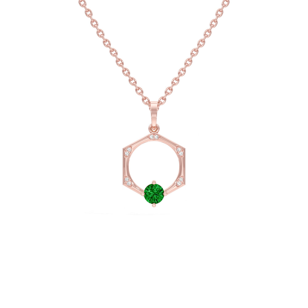 #metal_rose-gold-plated#stone-colour_emerald-green