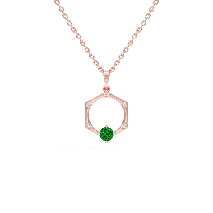 #metal_rose-gold-plated#stone-colour_emerald-green