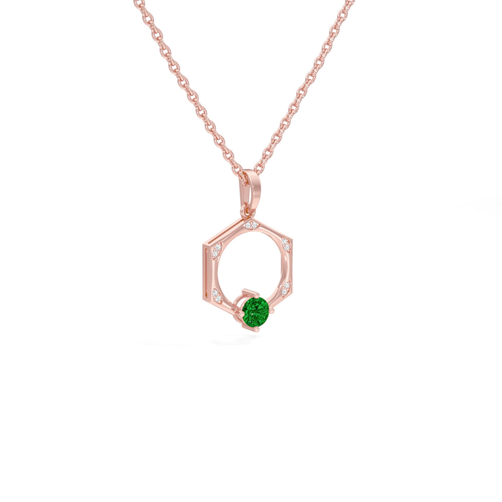 #metal_rose-gold-plated#stone-colour_emerald-green