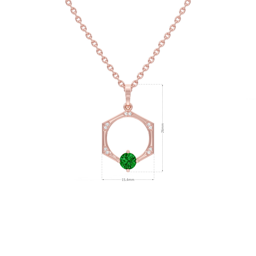 #metal_rose-gold-plated#stone-colour_emerald-green