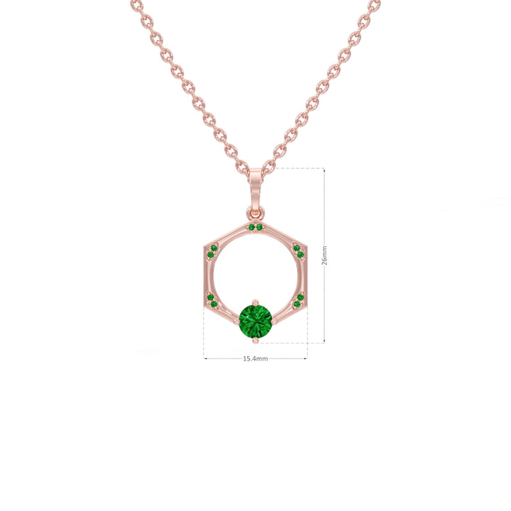 #metal_rose-gold-plated#stone-colour_emerald-green
