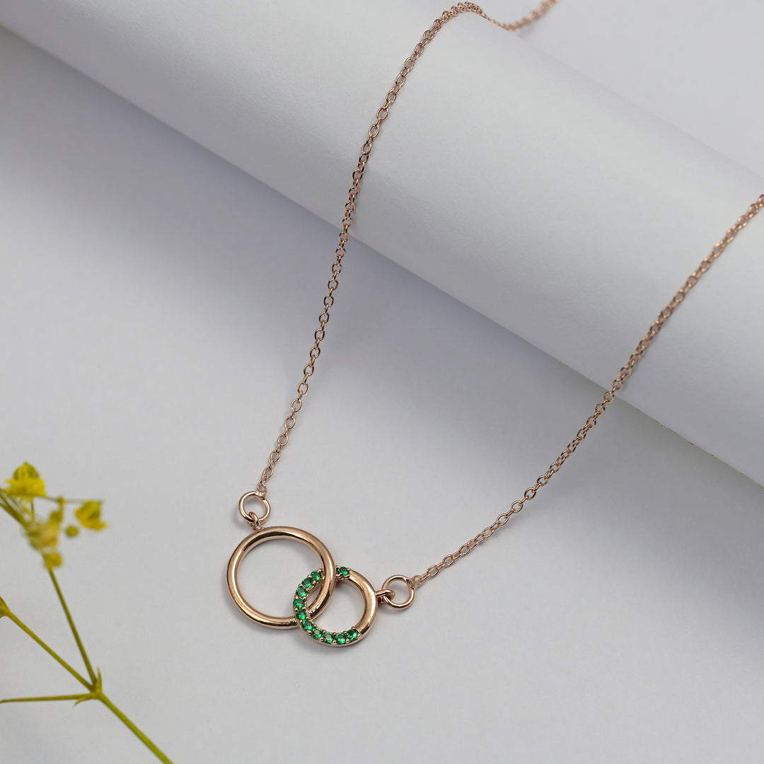 #metal_rose-gold-plated#stone-colour_emerald-green
