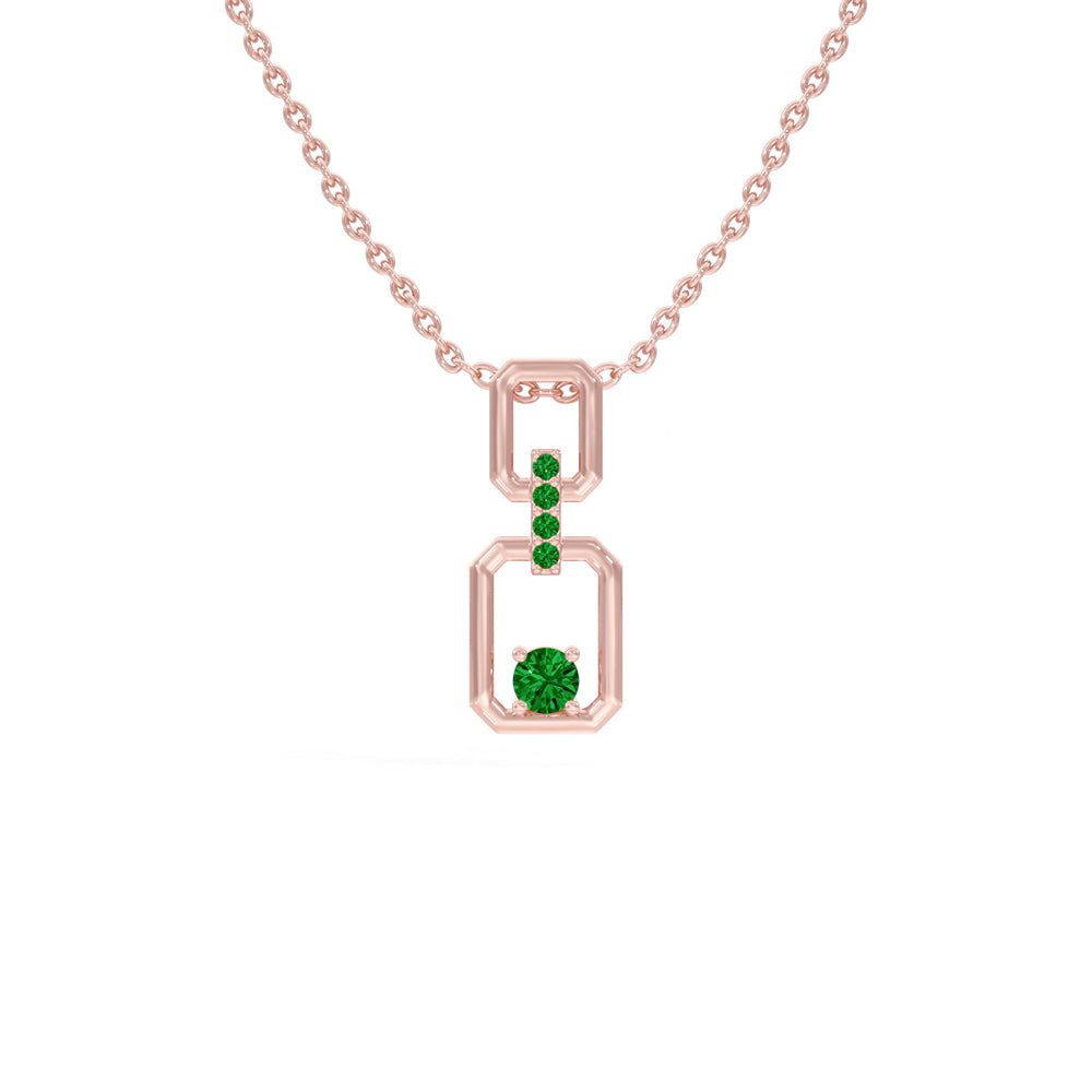 #metal_rose-gold-plated#stone-colour_emerald-green